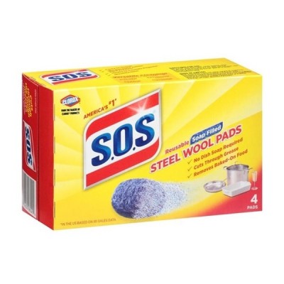 SOS 4PACK SOAP PADS 4CT/PACK